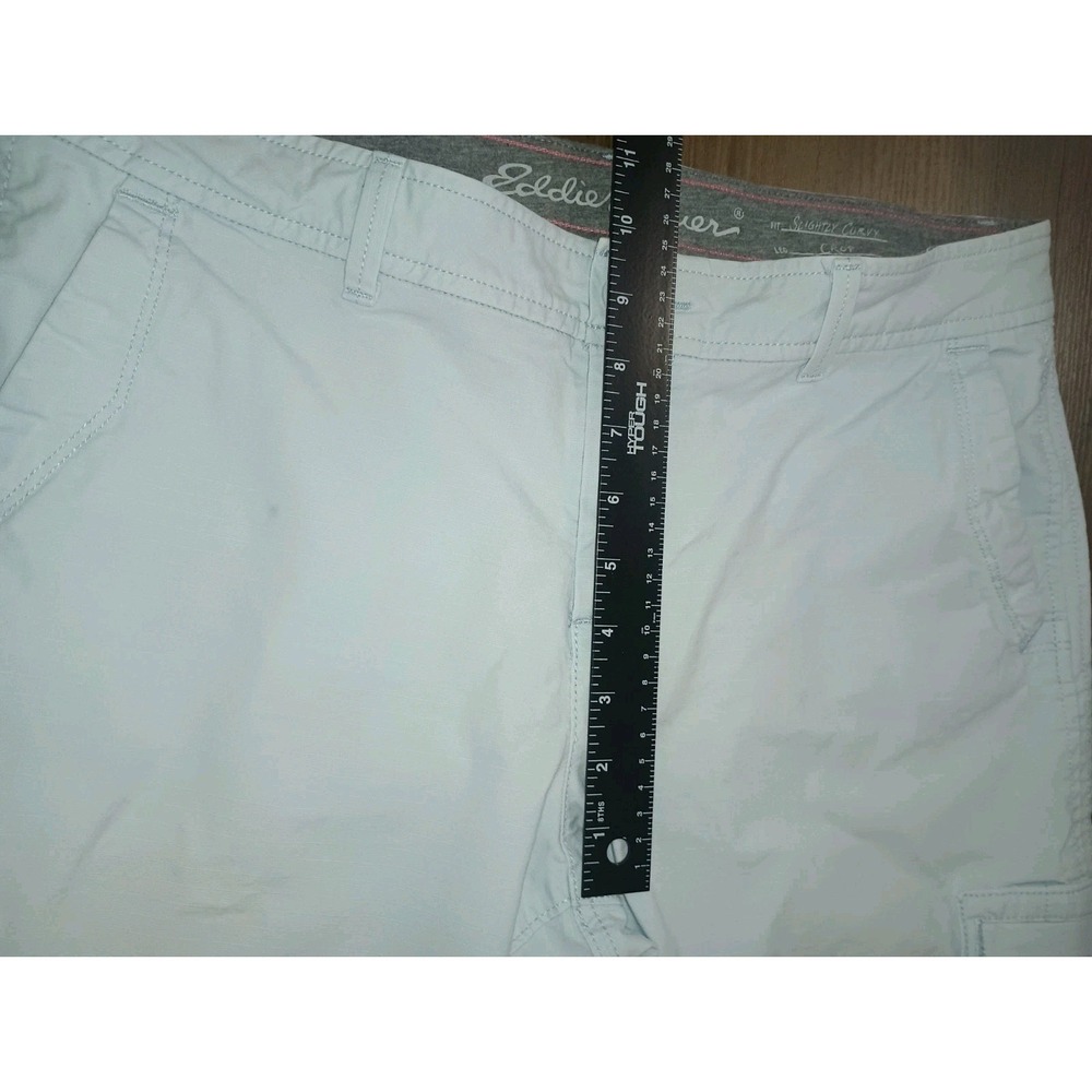 Eddie Bauer Women's Ripstop Cargo Roll Tab Hiking Pants Size 10 Light Blue Camp - Picture 11 of 16